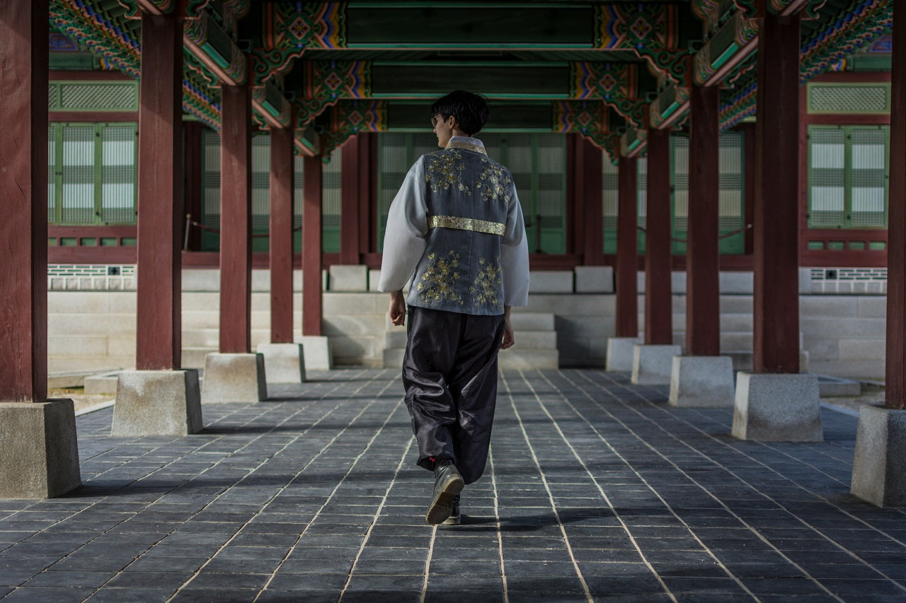 man wearing hanbok