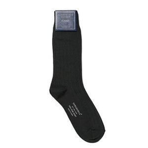 Edward Max - Black and Green Stripe Socks - The Suitcase