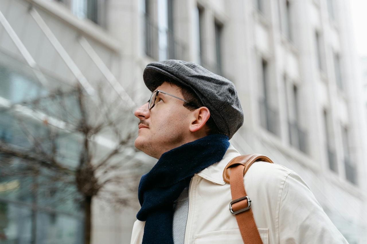 man wearing a beret