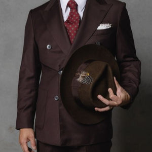 Tasteless Hat Co. - Brown Geometry Fedora - The Suitcase