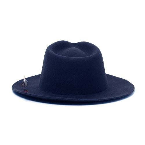 Tasteless Hat Co. - Navy Plume Fedora - The Suitcase