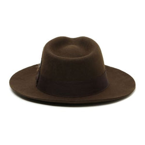 Tasteless Hat Co. - Brown Geometry Fedora - The Suitcase