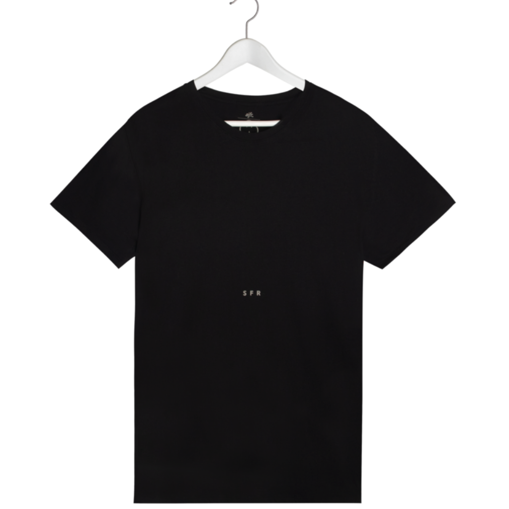Sifr - Black Premium Pima Crew Neck Logo Tee - The Suitcase