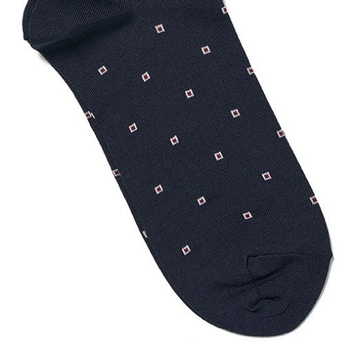 Edward Max - Navy Box Socks - The Suitcase