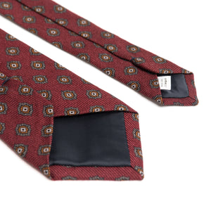 Wild Bricks - Red Foulard Wool Tie - The Suitcase