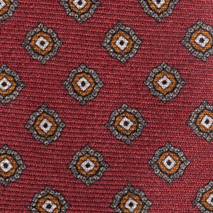 Wild Bricks - Red Foulard Wool Tie - The Suitcase