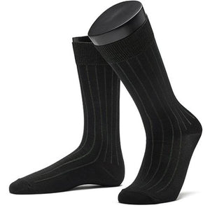 Edward Max - Black and Green Stripe Socks - The Suitcase