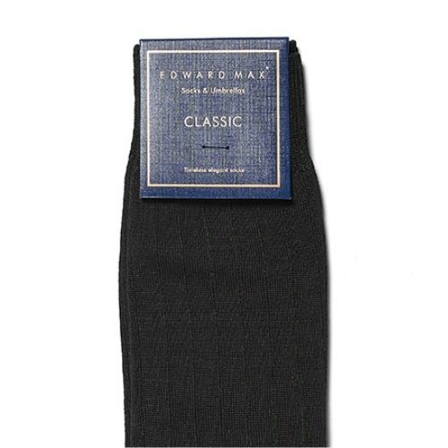 Edward Max - Black and Green Stripe Socks - The Suitcase