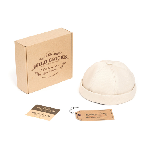 Wild Bricks - Ivory Brimless Cap - The Suitcase