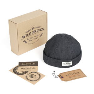 Wild Bricks - Denim Brimless Cap - The Suitcase
